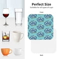 thumbnail image 5 of Leather Coasters with Heat-resistant for Drinks, Best Dad Ever Cup Coasters Cup Pad Mat for Tabletop Protection, Coffee Table, Office Desk and Housewarming Gift, 5 of 5