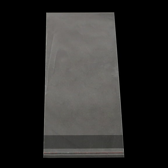 100 pc Rectangle OPP Cellophane Bags Clear 24x8cm Unilateral Thickness: 0.035mm Inner Measure: 20.5x8cm