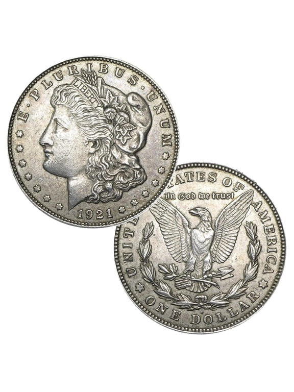 United States Mint USA 1921 Morgan Dollar 90% Silver Coin - Extra Fine of Better Condition