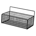 thumbnail image 1 of Wall Hanging Baskets Wire Storage Basket Farmhouse Food Storage Floating Shelves Black, 1 of 9
