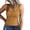 Brown, variant on Babysbule Womens Summer Tops Clearance Women Casual Tanks Sleeveless Buttons Slimming Solid Pullover Vest Blouse Tops