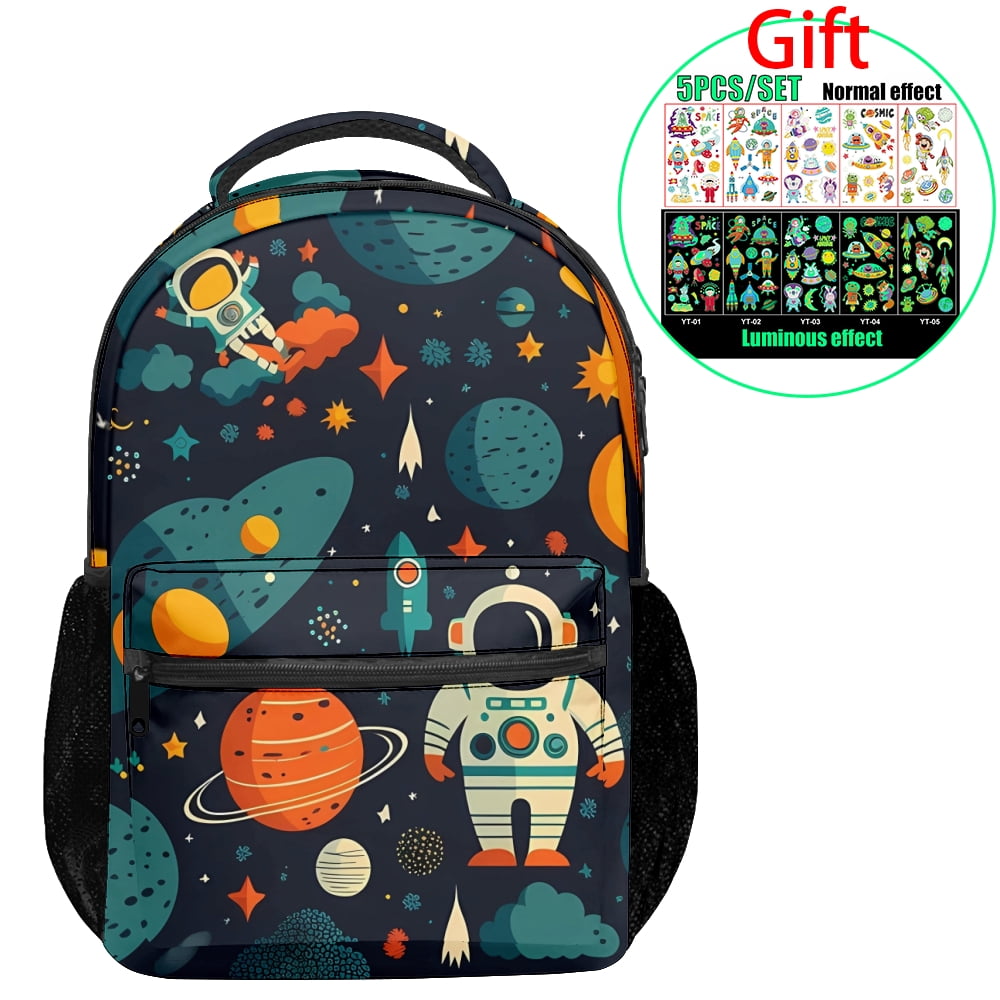 Space School Backpack for Kids,School Book Bag,Back Pack,Cute Backpacks