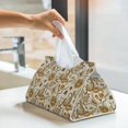 thumbnail image 5 of Kdxio Indian Paisley Print Tissue Box Cover,Modern PU Leather Rectangular Tissue Box Holder for Bathroom Living Room Bedroom Office Desk Car Home, 5 of 6