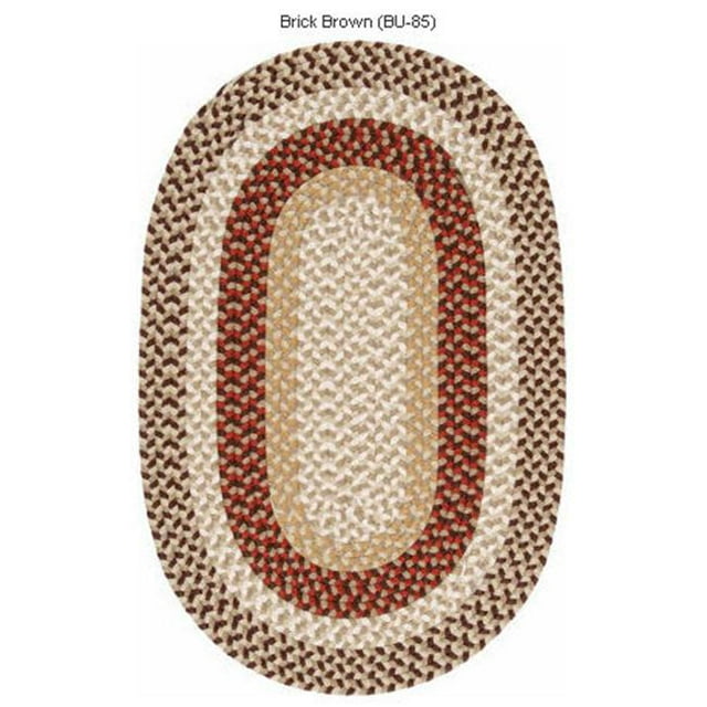 Burmingham BU85R120X120 Burmingham - Brun Brique 10 Pi Rond