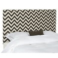 thumbnail image 2 of SAFAVIEH Ziggy Chevron Stripes Upholstered Headboard, King, Black/White Zig Zag, 2 of 3