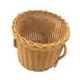 thumbnail image 5 of 2X Handmade Bamboo Elephant Wicker Picnic Basket Food Bread Camping Picnic Basket Bamboo Fruit Storage Basket, 5 of 7