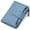 Blue, variant on Small Wallet Women RFID Blocking Soft Leather Bifold Compact Card Holder Wallet for Women with Zipper Coin Pocket 4 ID Window