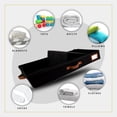 thumbnail image 3 of HOMELUX THEORY 2pc Low Profile Under Bed Storage Containers, Thin Under Couch Storage Organizer with Bins & Lids, Underbed Storage Box Ideal for Seasonal Clothes, Blankets, Fabric & Shoes (Black), 3 of 9