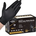 thumbnail image 1 of Guantes desechables TitanFlex, resistentes, de nitrilo negro, 6 ml, 1 of 9