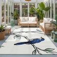 thumbnail image 2 of Area Rugs 5'x7', Spring Birds Carpet Runner Indoor Outdoor Rugs Home Decor Aesthetic, Vintage Botanical Branch Art Non Slip Mats Washable Accent Rug for Living Room Bedroom, 2 of 8