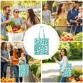 thumbnail image 4 of Vintage Daisy Print Reusable Grocery Tote Bag – Large Canvas Shopping Bag with Boho Floral Watercolor Design, Eco-Friendly & Heavy-Duty Market Tote for Women, Farmers Market, Beach, Spring & Summer, 4 of 6
