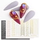 thumbnail image 3 of Cinta de rayas con diseño de uñas de oro rosa, rayas de líneas geométricas deslizantes 3d para uñas de gel, calcomanía adhesiva para manicura con incrustaciones -GS104, 3 of 4