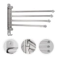 thumbnail image 4 of MasteelfCA 304 Stainless Steel Towel Rack Rotating Free Punching Towel Rod Bar Stand, 4 of 7