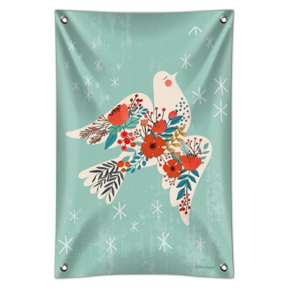 Peace Dove at Christmas Home Business Office Sign