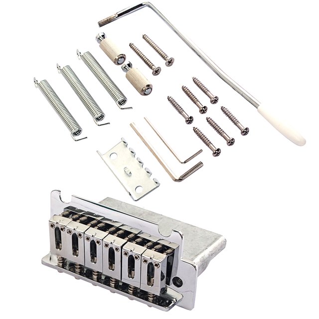 Greeniant Llaves de superficie lisa ajustables de cola dura, accesorios para instrumentos de puente de guitarra, tornillos, brazo de trémolo, Accesorios para instrumentos musicales