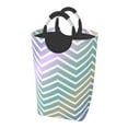 thumbnail image 1 of LNWH Laundry Hamper, Colorful Zigzag Stripes Foldable Laundry Basket With Handles Waterproof, 50L Large Capacity, 1 of 6