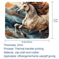 thumbnail image 5 of Horse Square Desk Mat Mousepad, 8.3x9.8 Inch Non-Slip Rubber Bottom, Printed Gaming Mousepad for Office and Gaming, 5 of 6