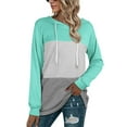 thumbnail image 6 of Xcmzpl Hoodies for Women Basic Solid Color Hooded Sweatshirt Lightweight Pullover Tops Cotton Long Sleeve T-shirts Winter Fashion, 6 of 6
