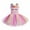 Pink, variant on Sequins Unicorn Rainbow Tutu Dress for Girls Princess Wedding Birthday Party Costumes Colored Mesh Floral Dress