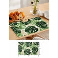 thumbnail image 4 of Placemats 1 Pack, Palm Leaf Woven Placemat, Linen Place Mats for Kitchen/Dining Tables, Tropical Plant Country Green Summer Washable Table Mats for Party, 4 of 8