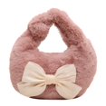 thumbnail image 2 of Sac de Courses en Fourrure pour Dames Sac à Poignet Mignon Sac à Main Moelleux, 2 of 8