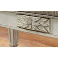 thumbnail image 2 of Ashley Realyn Tufted Bench with Scrolled Arm in Antique White, 2 of 5