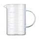 thumbnail image 1 of Vaso medidor de vidrio - Con boquilla en forma de pico portátil multifuncional con asa medidora 1000ml, 1 of 9