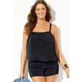 thumbnail image 4 of Swimsuits for All Bandeau Blouson Tankini Set With Banded Short, 4 of 4