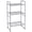 Silver, variant on 3-Tier Metal Wire Shelving Rack, Storage Shelves for Kitchen Pantry, 12"D x 17.8"W x 31.5"H, Bronze