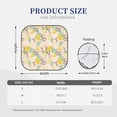 thumbnail image 6 of Uemuo Lemon Leaves Printed 2 PCS Car Windshield Sun Shade, Auto Sun Heat and UV Rays Blocker, Foldable Automotive Front Window Sunshade Protector, 6 of 7