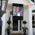 CHEEPUM Pennant Frame 9x27 Flag for Mailbox on 3x5 Ft I Stand With Israel Flag Pray For Israel