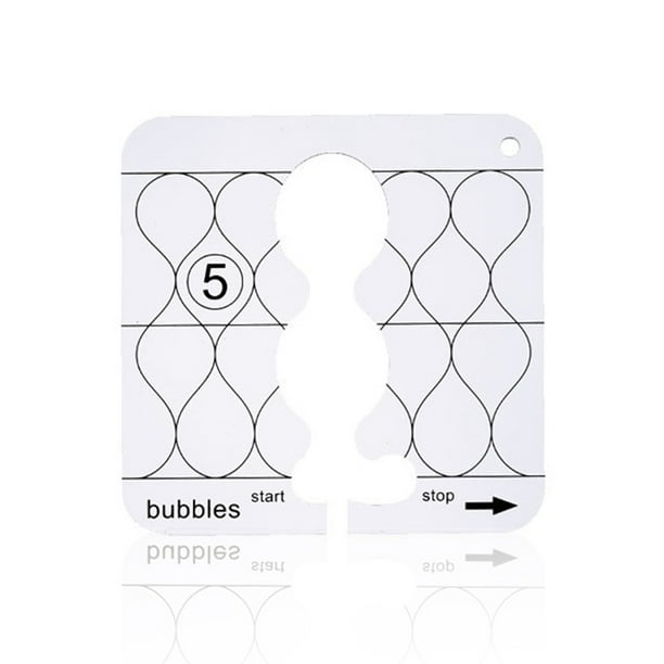 Acolchado transparente Diseño hueco Regla Máquina de coser Posicionamiento Plantillas Plantillas Stencil DIY Patchwork Equipo Suministros para el hogar K Advancent HA011139-11