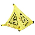 thumbnail image 2 of Rubbermaid Commercial Multilingual "Caution" Pop-Up Safety Cone 3-Sided Fabric 21 x 21 x 20 Yellow, 2 of 3