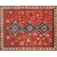 thumbnail image 1 of Ahgly Company Machine Washable Indoor Rectangle Traditional Rust Pink Area Rugs, 7' x 9', 1 of 7