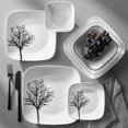 thumbnail image 2 of Corelle Timber Shadows 10.5" Square Glass Dinner Plate, 2 of 2
