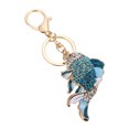 thumbnail image 4 of Miangastore Goldfish Shaped Keychain Purse Handbag Pendant Rhinestone Inlaid Key Chain, 4 of 8