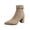#1 Khaki, variant on Taqqpue Women's Ankle Boots Pointed Toe Side Zip Slip On Mid Heel Comfortable Dress Booties for Women Size 5.5-10.5 Fashion Dress Shoes Fall Winter Footwear Casual Walking Daily Wear