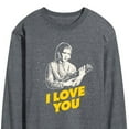 thumbnail image 3 of Star Wars - Valentine Princess Leia I Love You - Men's Long Sleeve Graphic T-Shirt, 3 of 5