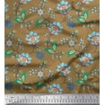 thumbnail image 1 of Soimoi Cotton Voile Fabric Leaves & Floral Artistic Print Fabric by Yard 42 Inch Wide, 1 of 1