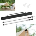 thumbnail image 2 of Lightweight Adjustable Telescoping Aluminum Rods Tarps Tent Replacement Poles, 2 of 12