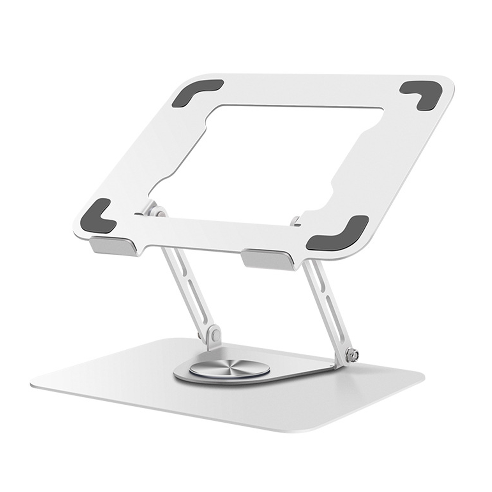 Laptop Stand for Desk, Adjustable Computer Stand with 360° Rotating Base, Ergonomic Laptop Riser