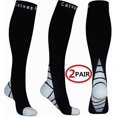 thumbnail image 2 of (2 pares) calcetines/medias de compresión para hombres y mujeres, aceleran la recuperación mejor, 2 of 5