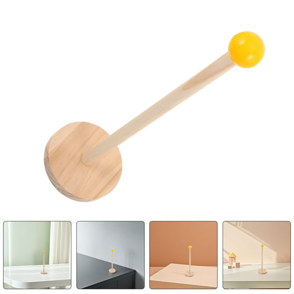 YOSADIER 2-Pack Hair Scrunchie Holder and Hair Tie Organizer with Natural Wood Design for Girls and Women