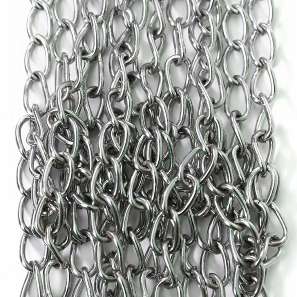 Yihuala Braided Metal Chain Basketball Net Outdoor Goal Basketball Net Replacement Outdoor Goal Training Basketball Net