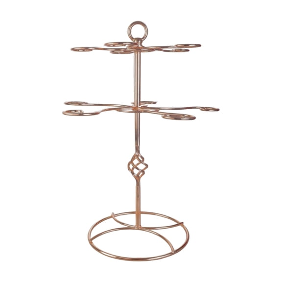 Freestanding Wine Glass Organizers Metal Texture for Convenient Storage Display