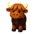 thumbnail image 4 of Kit de adornos de botones de animales para hacer tú mismo, decoración adorable, regalo creativo, decoración de temporada Vaca de las Tierras Altas, 4 of 9