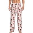 thumbnail image 2 of Kdxio Dachshund Dog Heart Print Men's Sleep Pajama Pant Lounge Pants with Pockets, 2 of 8