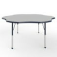 thumbnail image 3 of ECR4Kids 60in Flower Everyday T-Mold Adjustable Activity Table Grey/Navy - Standard Ball, 3 of 4