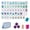 blue, variant on American Mahjong Tile Set - 4 Layer, 160 Pcs Premium Acrylic American Set with Tile Bag, Clear Engraved with Dice for Adults, Portable Home Travel Social Gathering