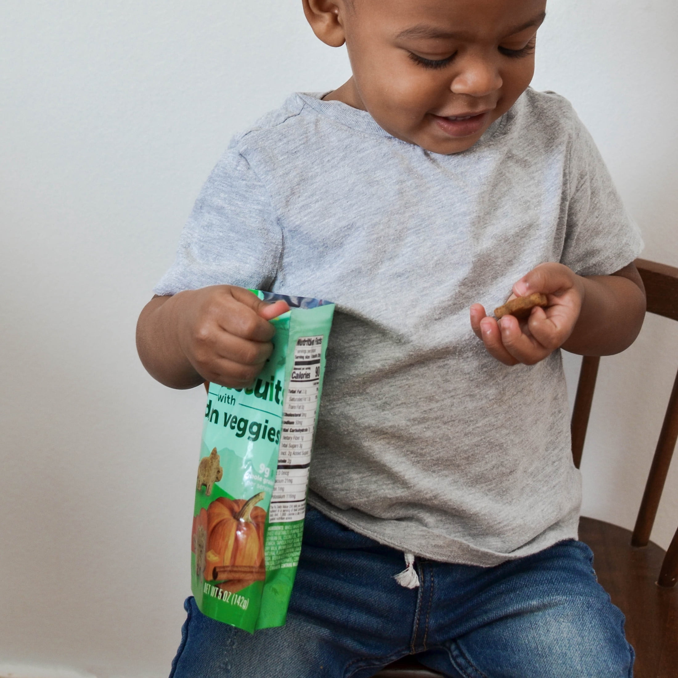 Beech-Nut Dino Biscuits with Prebiotics Blueberry Yogurt Baked Toddler Snack, 5 oz Bag